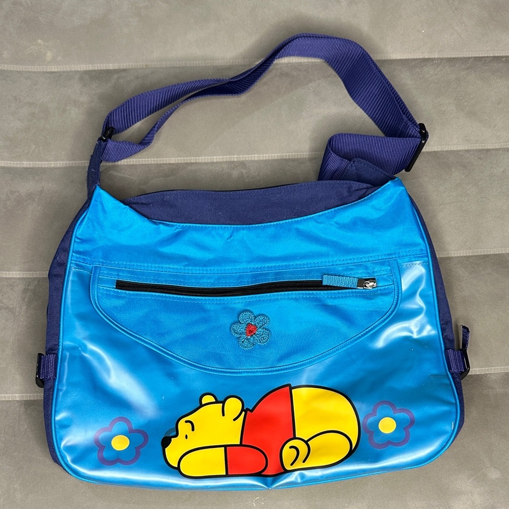 Blue Disney Winnie the Pooh Shoulder Messenger Bag
